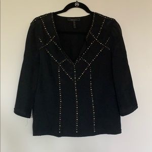 BCBG 100% Silk Blouse